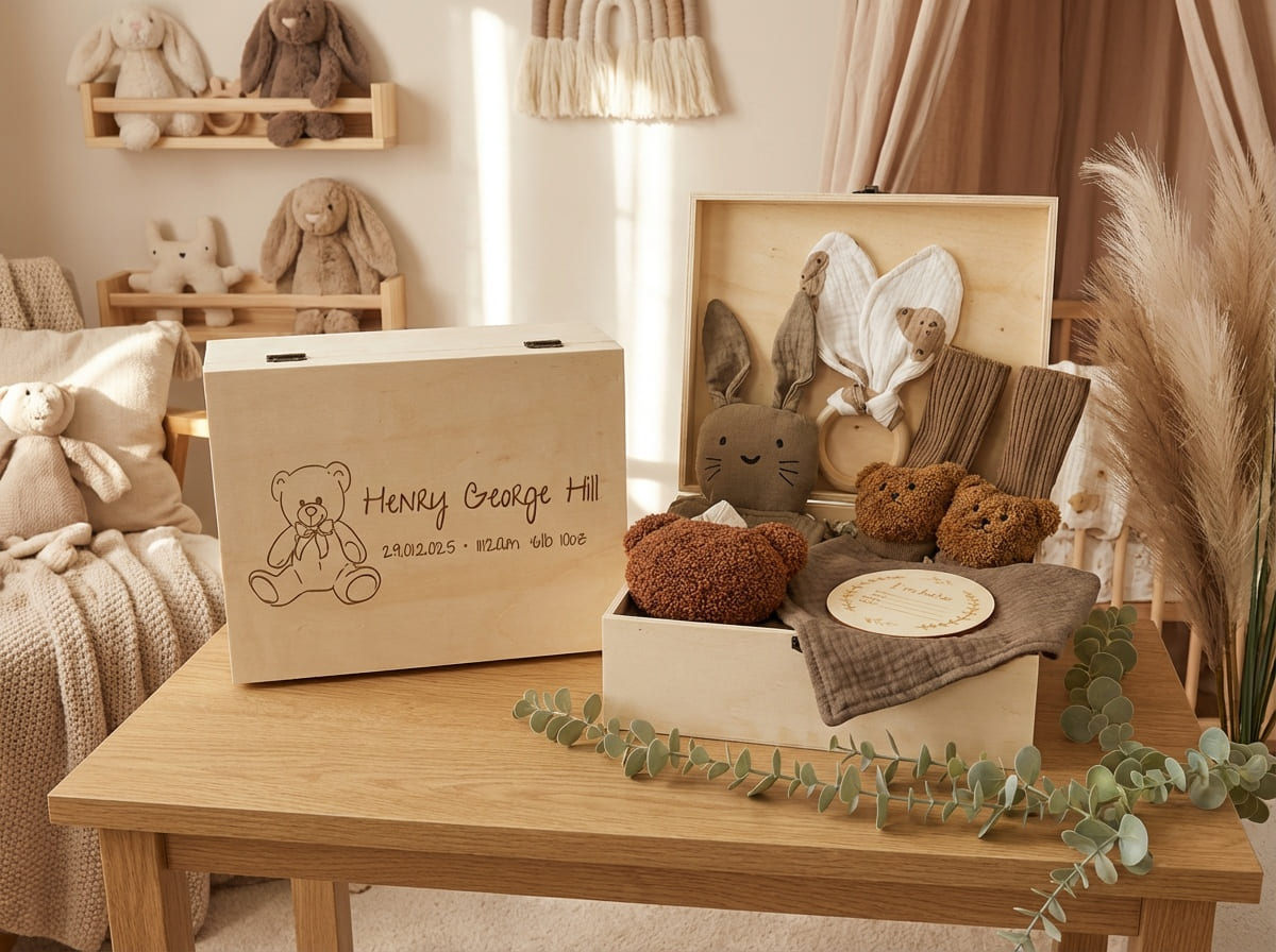 New Arrival Keepsake Box - Mocha
