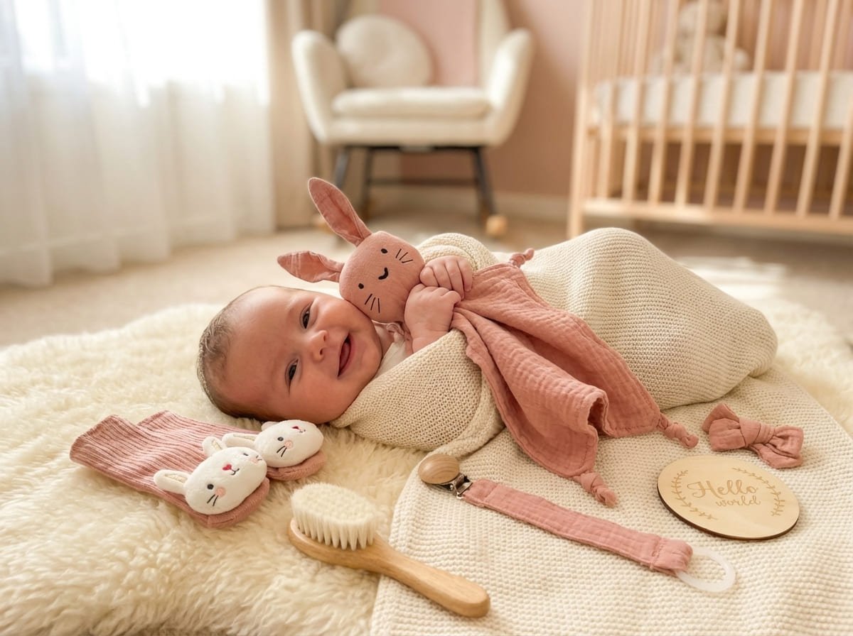 New Arrival Baby Gift Set - Blush Pink - Two Little Pockets