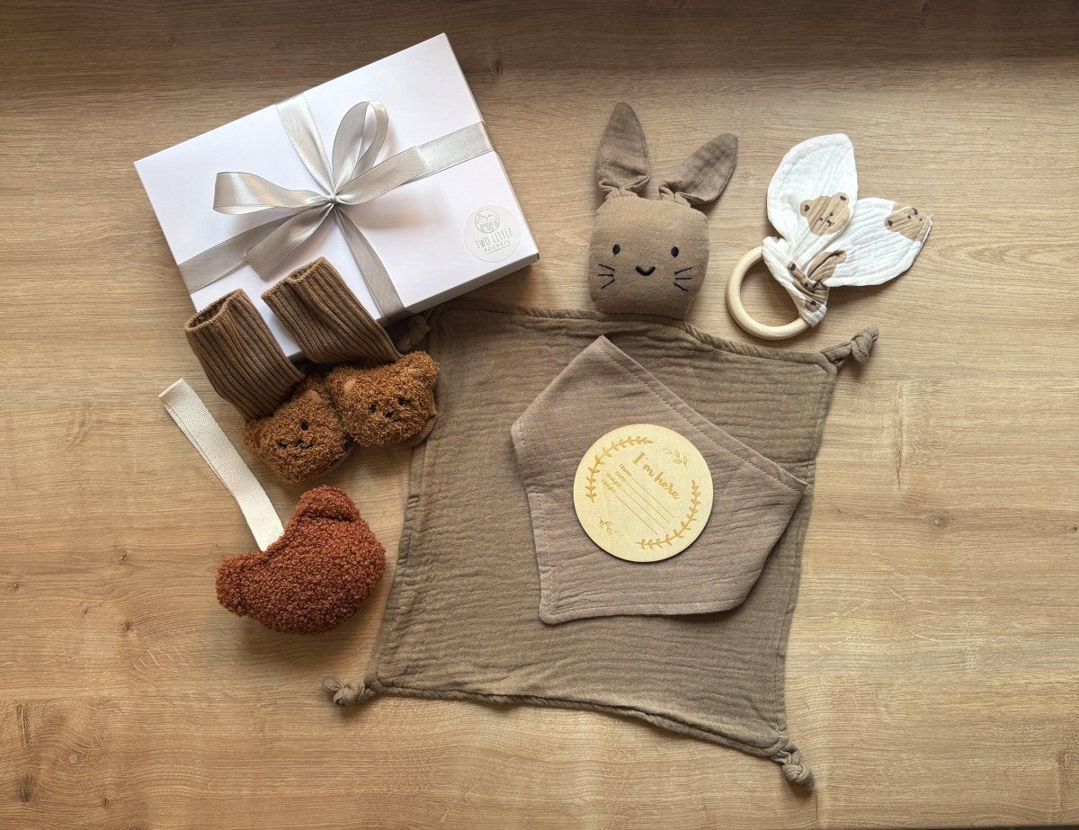 New Arrival Baby Gift Set - Mocha - Two Little Pockets