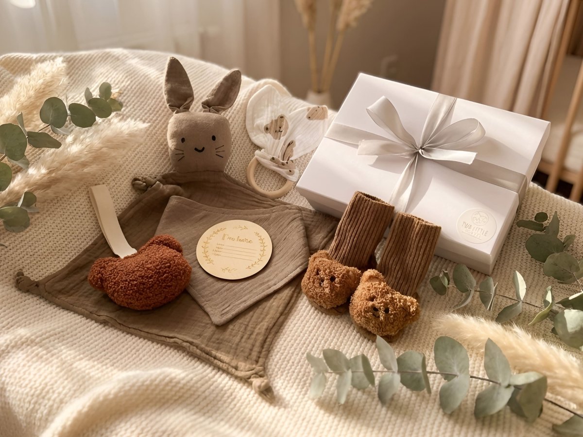New Arrival Baby Gift Set - Mocha - Two Little Pockets