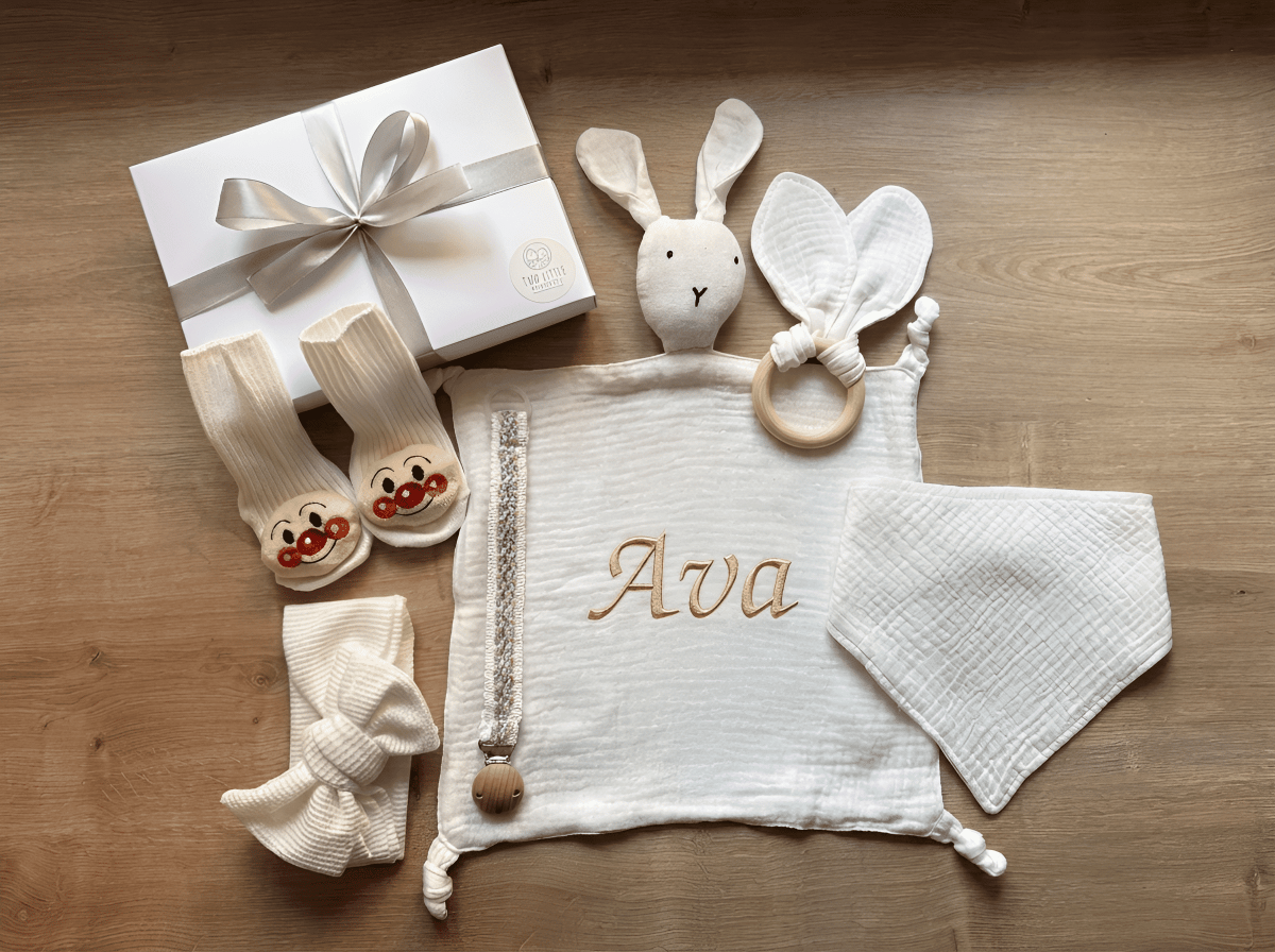 New Arrival Baby Gift Set - White - Two Little Pockets