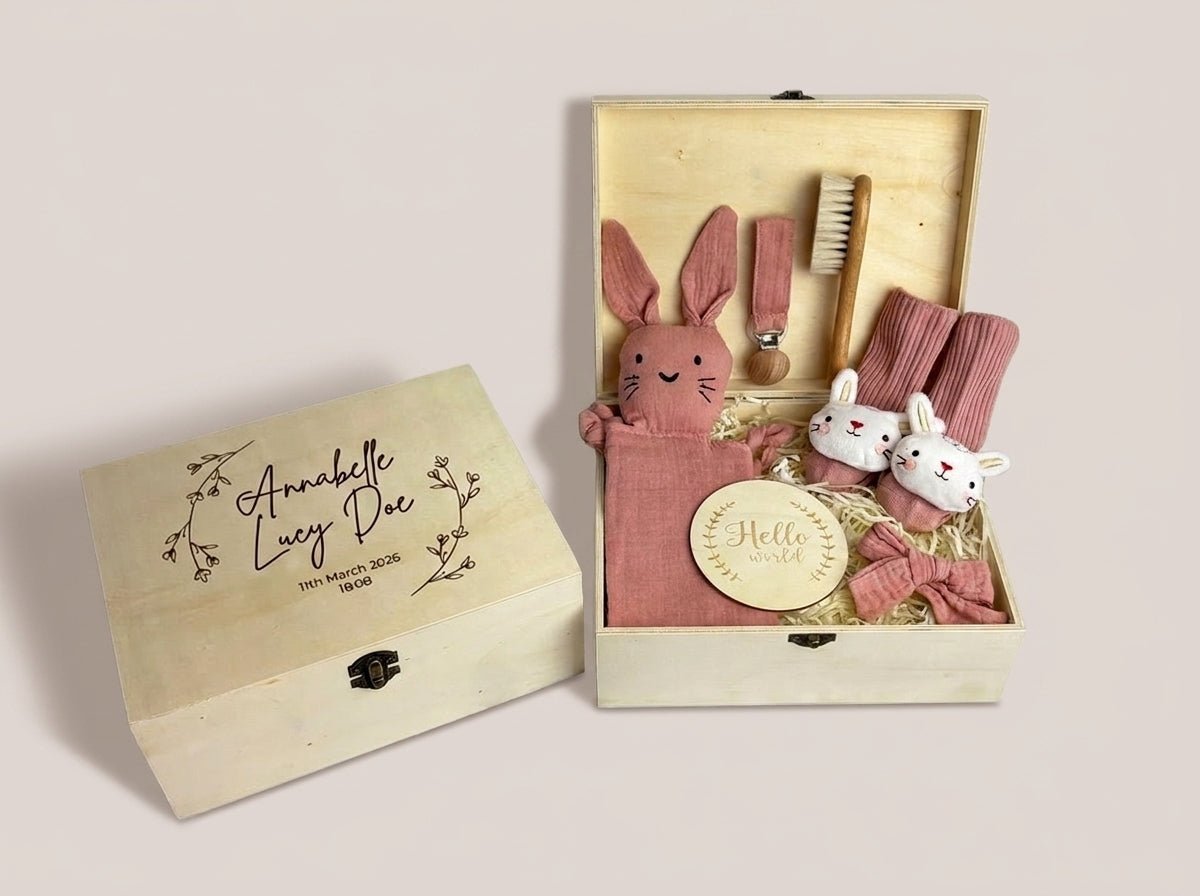 New Arrival Keepsake Box - Blush - Two Little Pockets