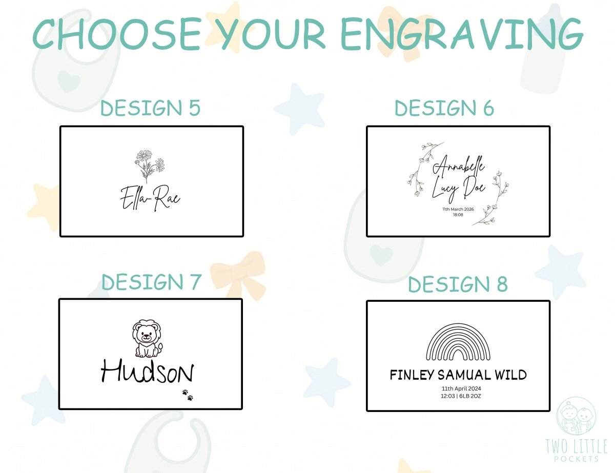 New Arrival Keepsake Box - Natural - Two Little Pockets