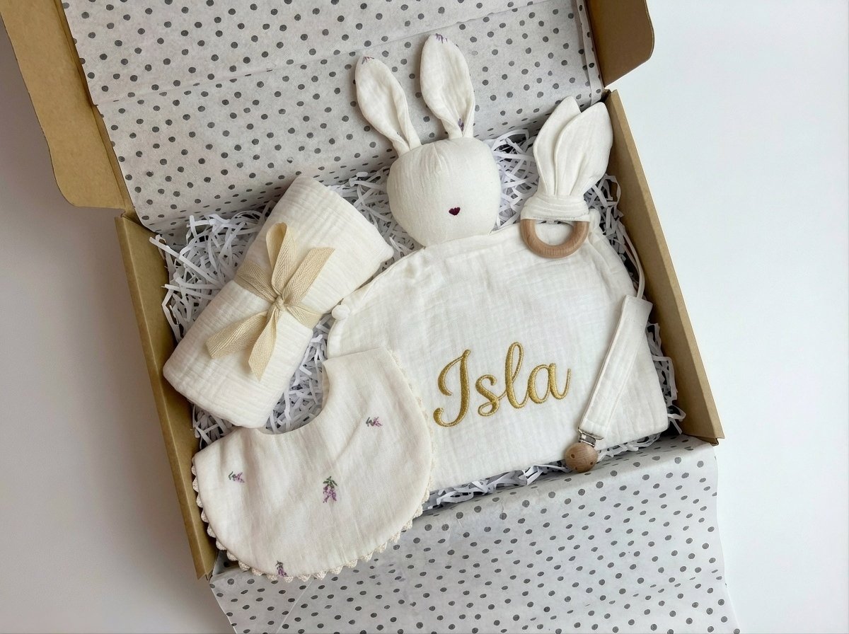 Snuggle Baby Gift Set - White - Two Little Pockets